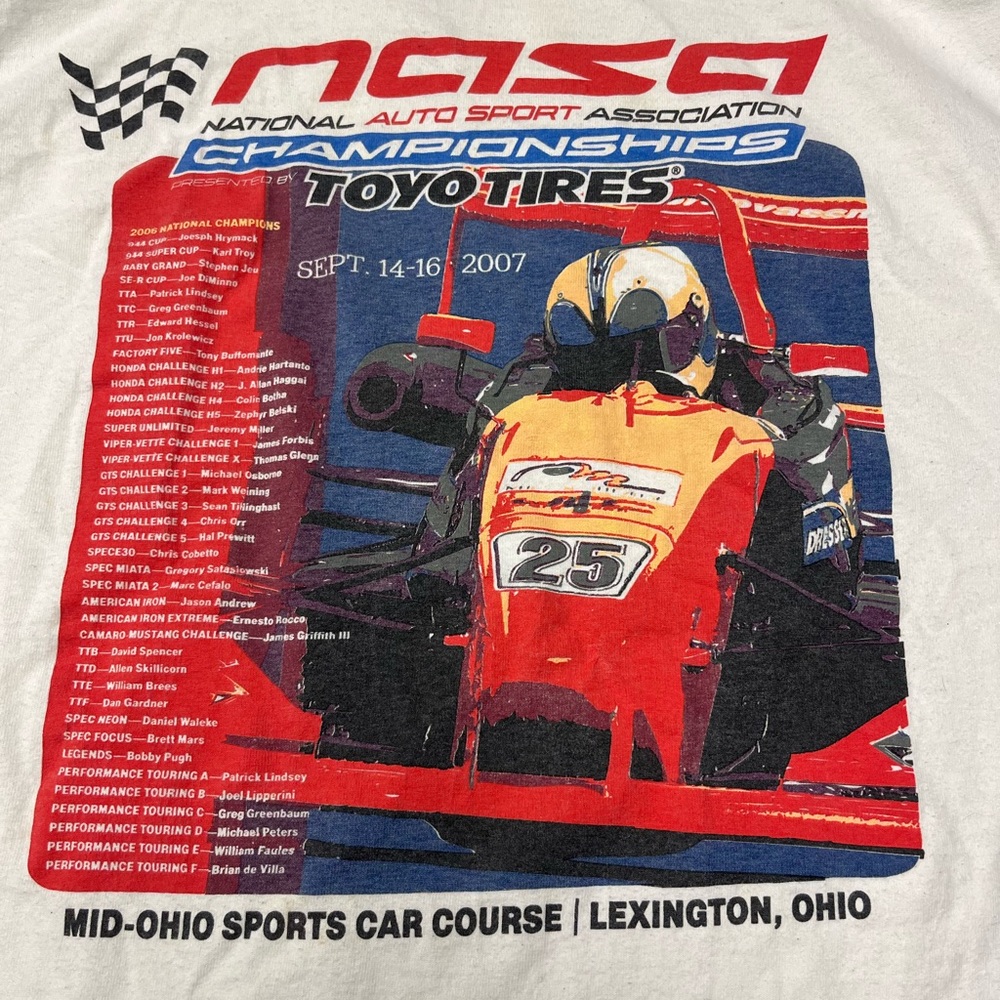NASA Racing Graphic Tee - White